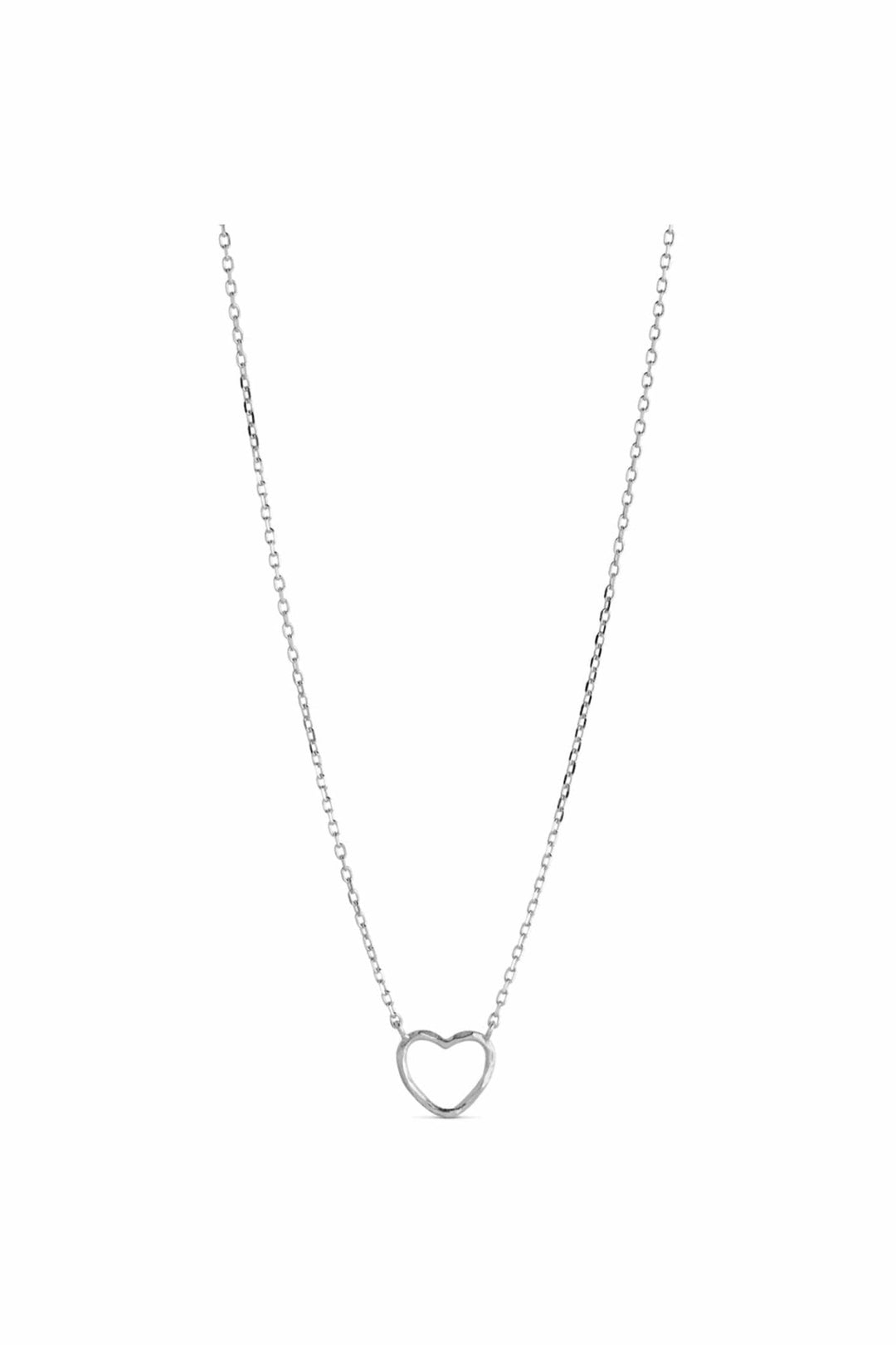 Organic Heart Necklaces Silver | Accessories | Smuk - Dameklær på nett