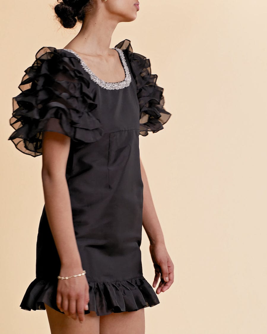Organza Mini Dress Black | Kjoler | Smuk - Dameklær på nett