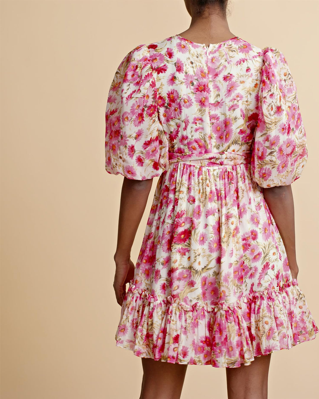 Organza Mini Dress Pink Daisy | Kjoler | Smuk - Dameklær på nett