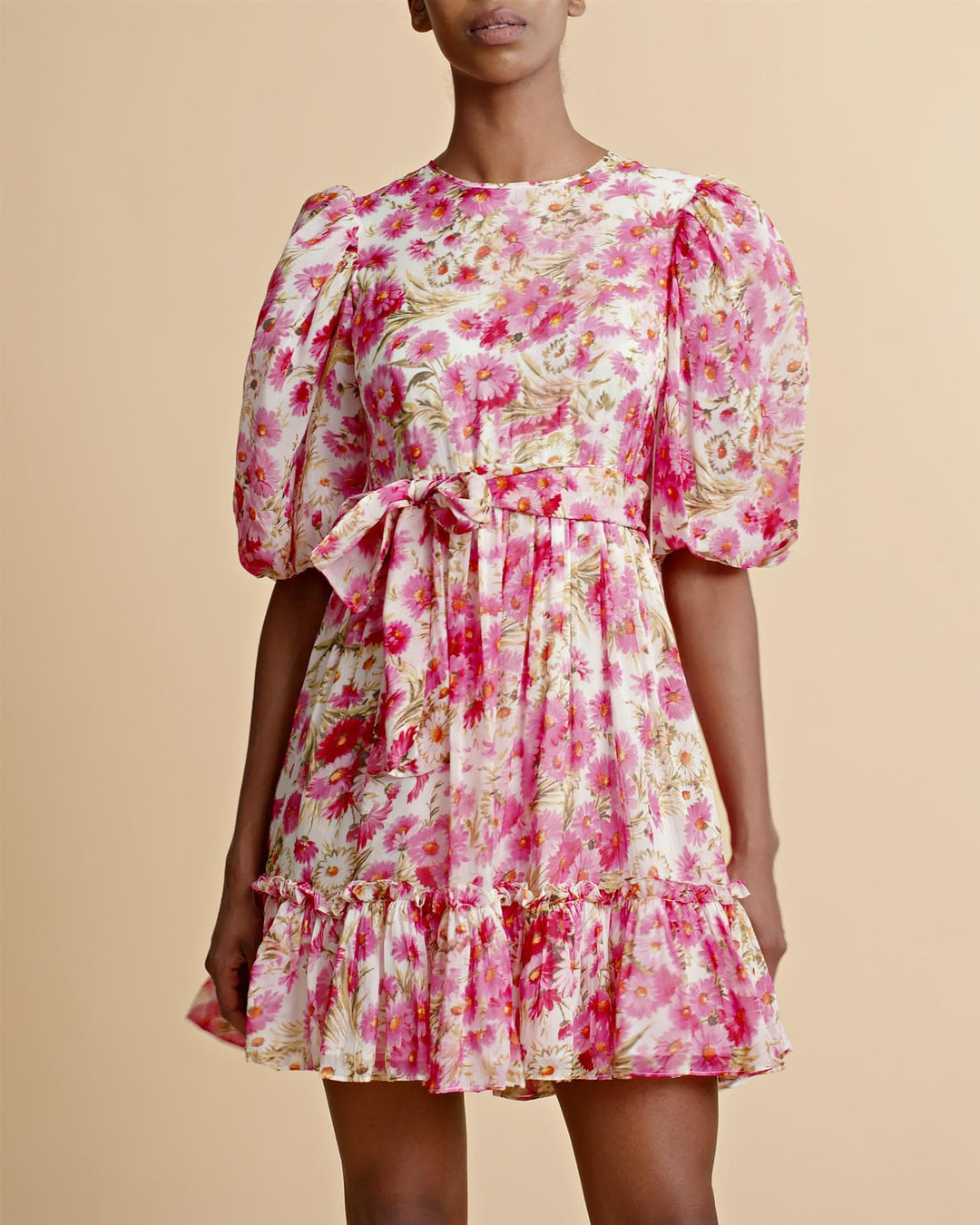 Organza Mini Dress Pink Daisy | Kjoler | Smuk - Dameklær på nett