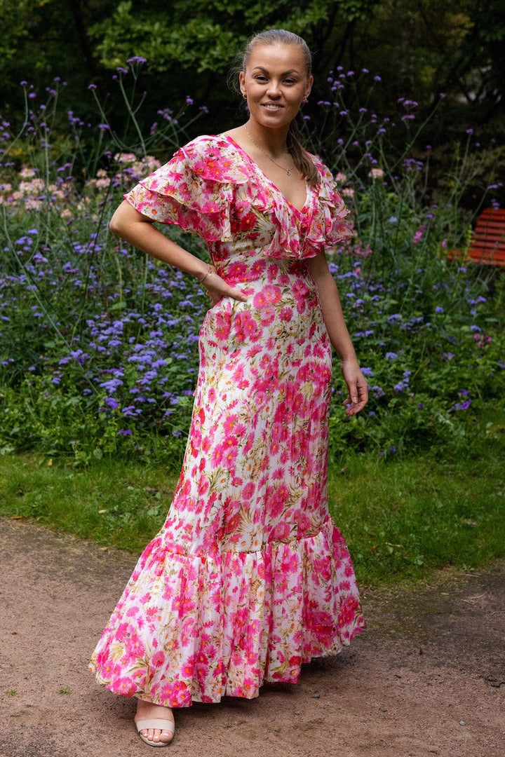 Organza Tieback Gown Pink Daisy | Kjoler | Smuk - Dameklær på nett