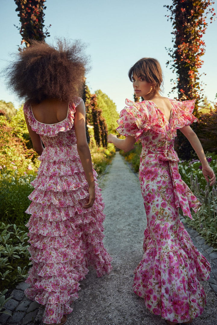 Organza Tieback Gown Pink Daisy | Kjoler | Smuk - Dameklær på nett