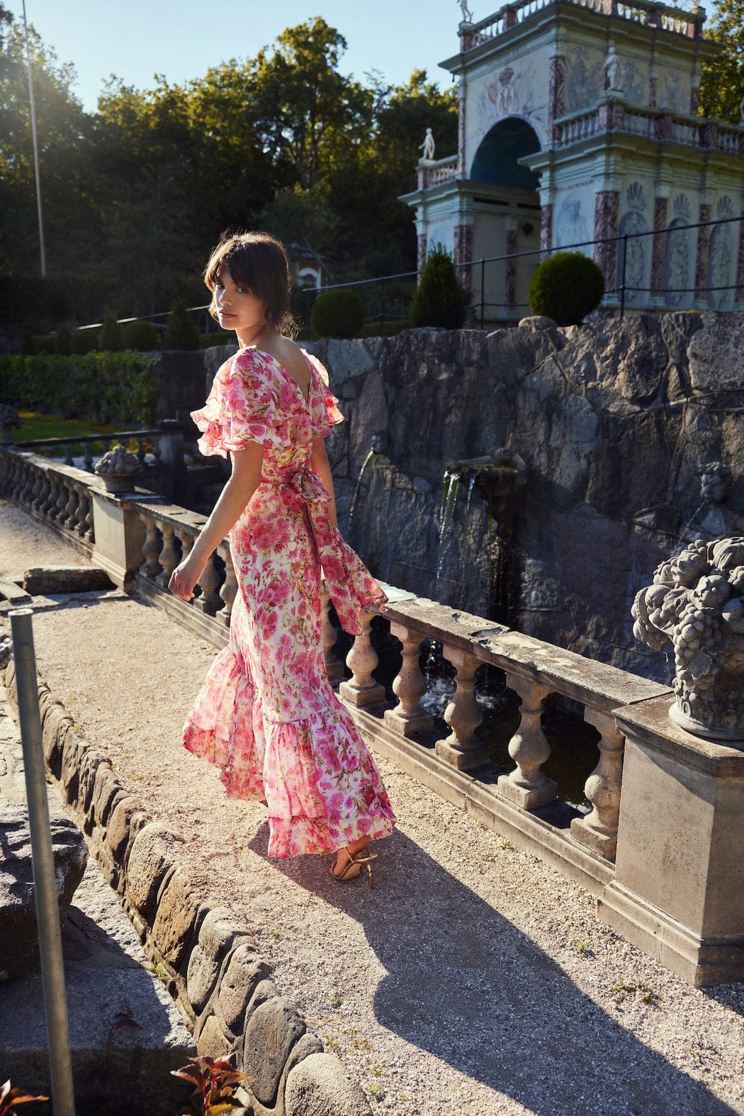 Organza Tieback Gown Pink Daisy | Kjoler | Smuk - Dameklær på nett