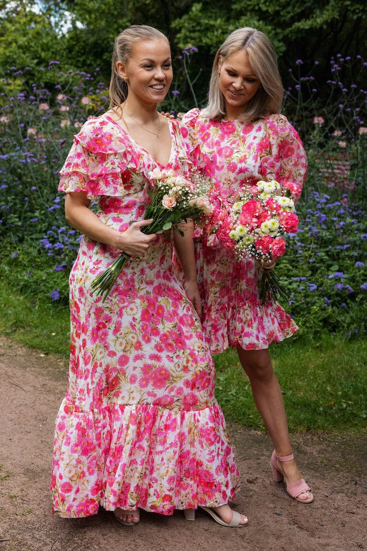 Organza Tieback Gown Pink Daisy | Kjoler | Smuk - Dameklær på nett