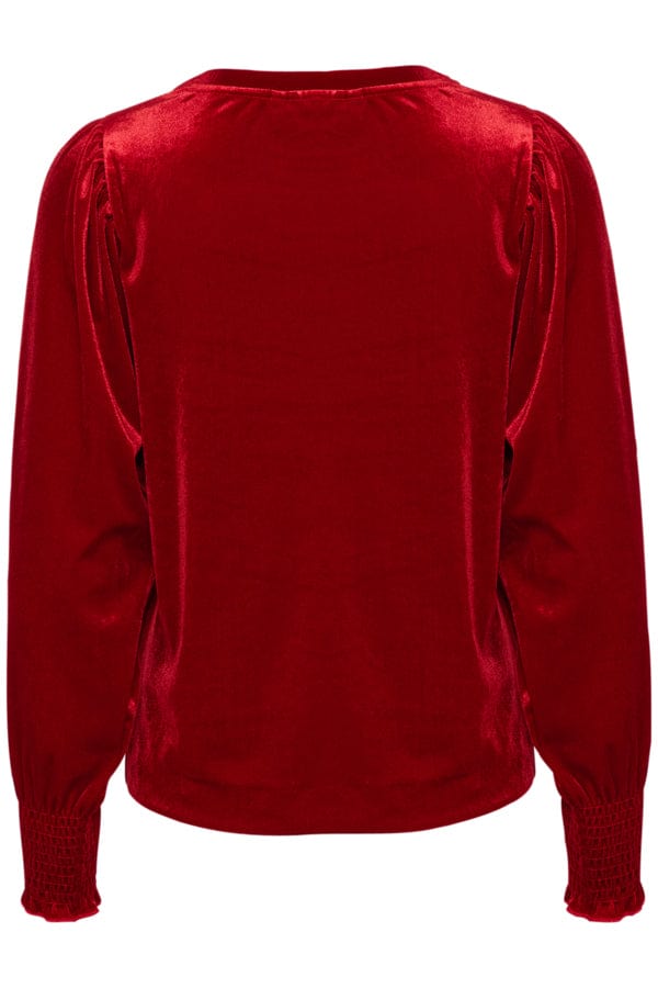 Orieliw Blouse True Red | Topper | Smuk - Dameklær på nett