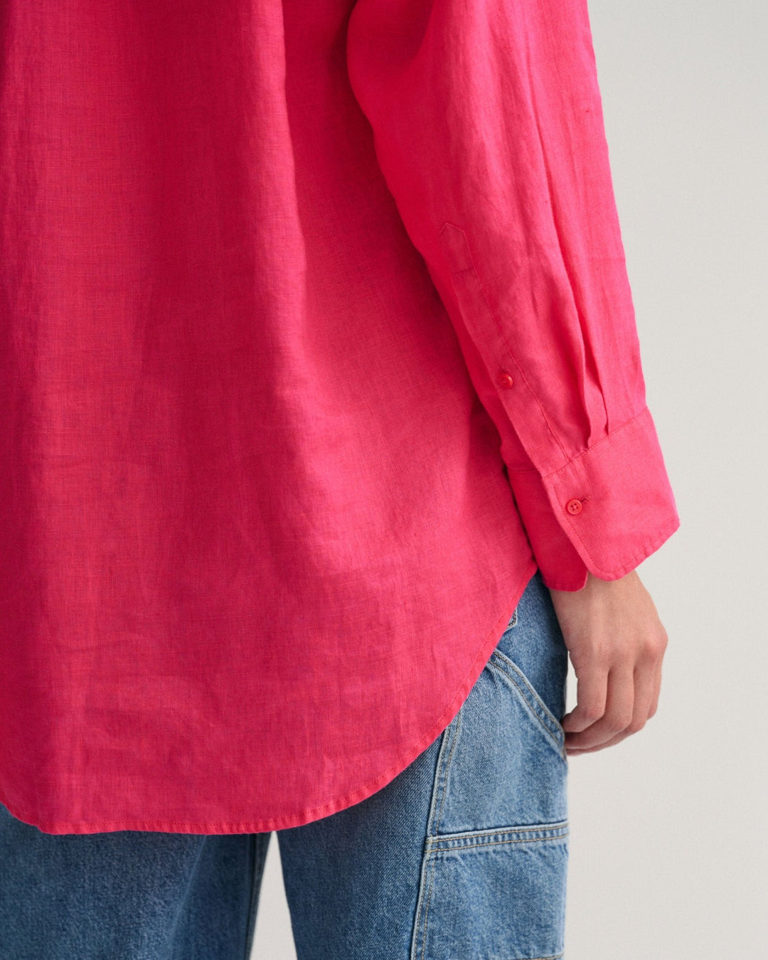 Os Linen Shirt Magenta Pink | Skjorter og bluser | Smuk - Dameklær på nett