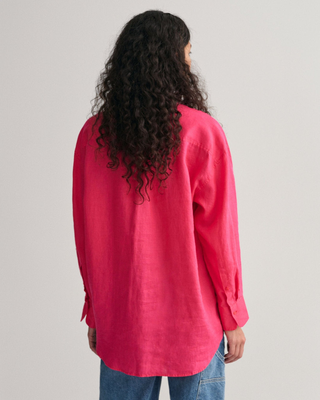 Os Linen Shirt Magenta Pink | Skjorter og bluser | Smuk - Dameklær på nett