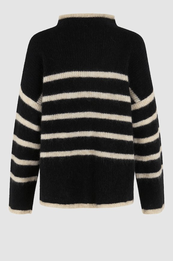 Ovalis Knit T-Neck Black | Genser | Smuk - Dameklær på nett