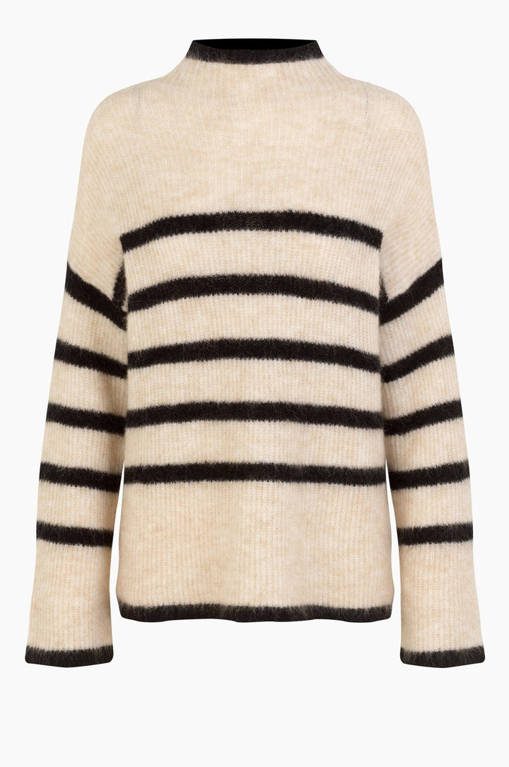 Ovalis Knit T-Neck Brazilian Sand | Genser | Smuk - Dameklær på nett