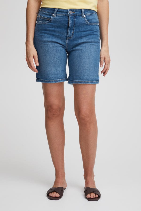 Over Sho 1 Sea Blue Denim | Shorts | Smuk - Dameklær på nett