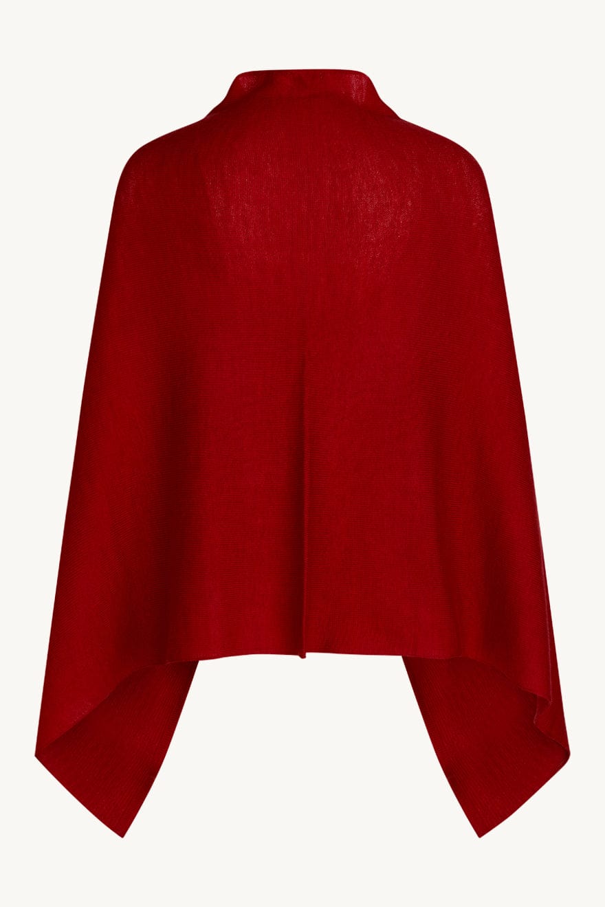 Paige - Poncho Red Wood | Poncho | Smuk - Dameklær på nett