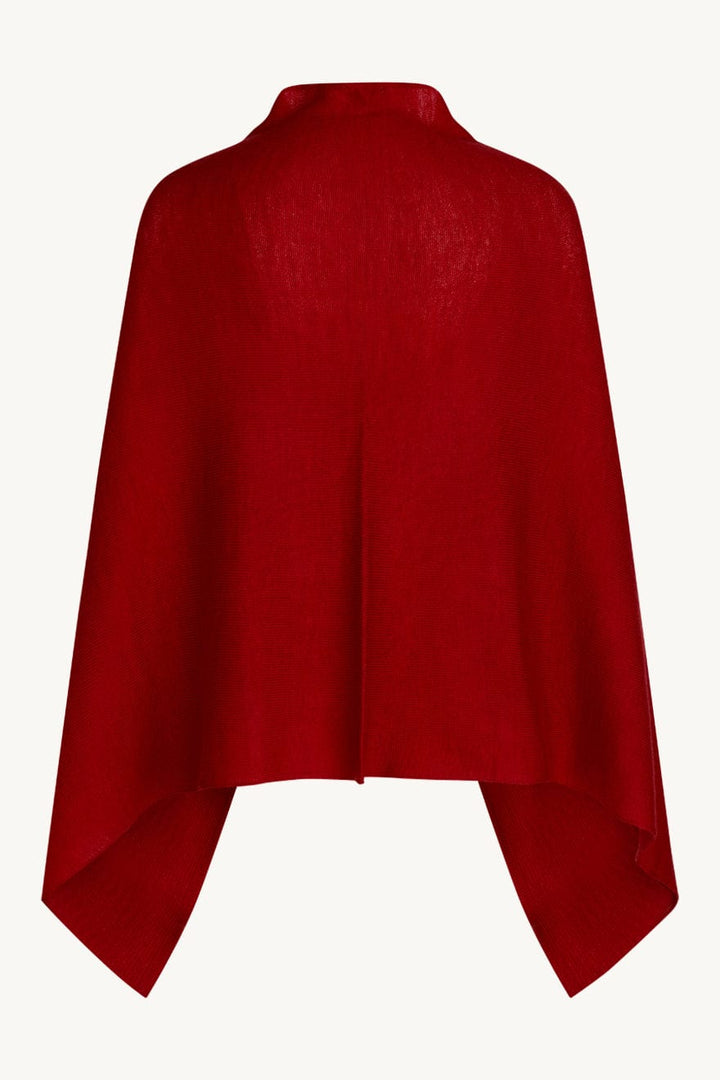 Paige - Poncho Red Wood | Poncho | Smuk - Dameklær på nett