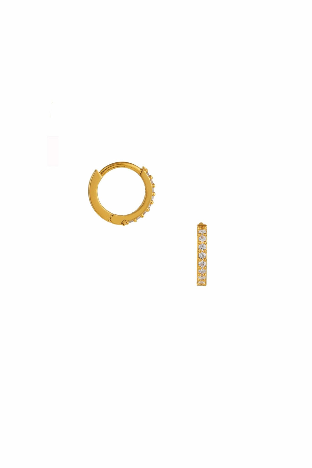 Pave Mini Micro Hoop Pale Gold | Accessories | Smuk - Dameklær på nett
