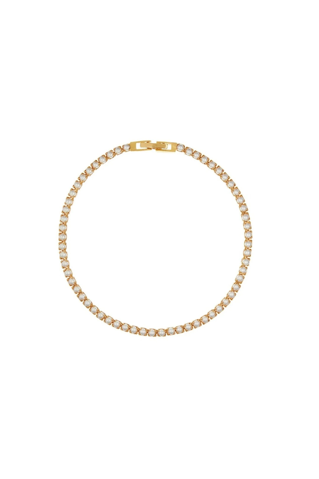 Pearl Tennis Bracelet Pale Gold | Accessories | Smuk - Dameklær på nett
