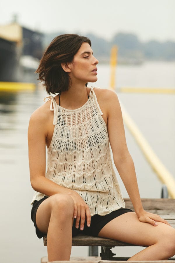 Pearled Ivory Adiyapw Top | Topper | Smuk - Dameklær på nett
