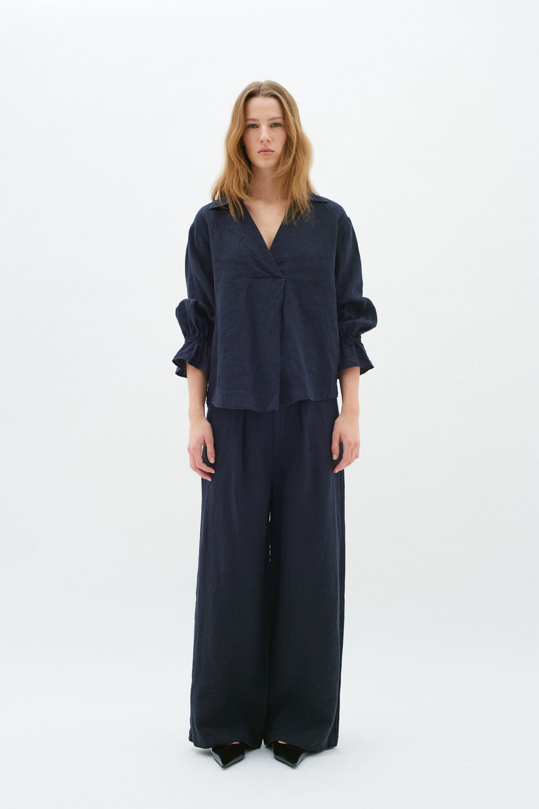 Pegiw Blouse Marine Blue | Skjorter og bluser | Smuk - Dameklær på nett