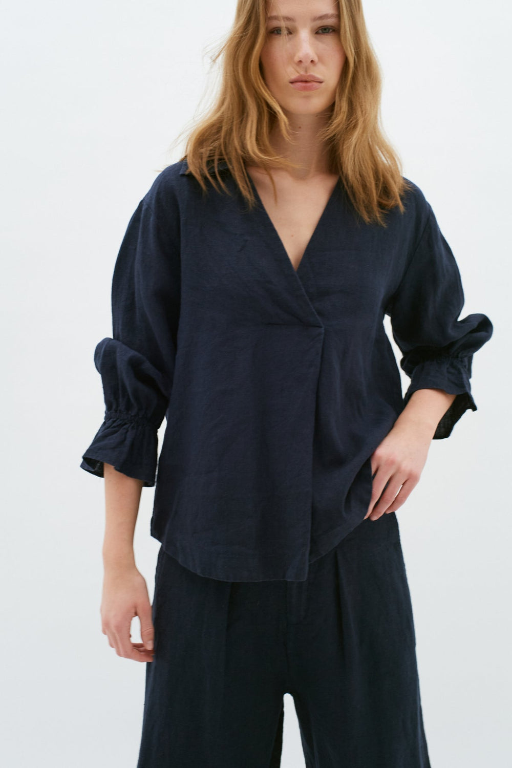 Pegiw Blouse Marine Blue | Skjorter og bluser | Smuk - Dameklær på nett