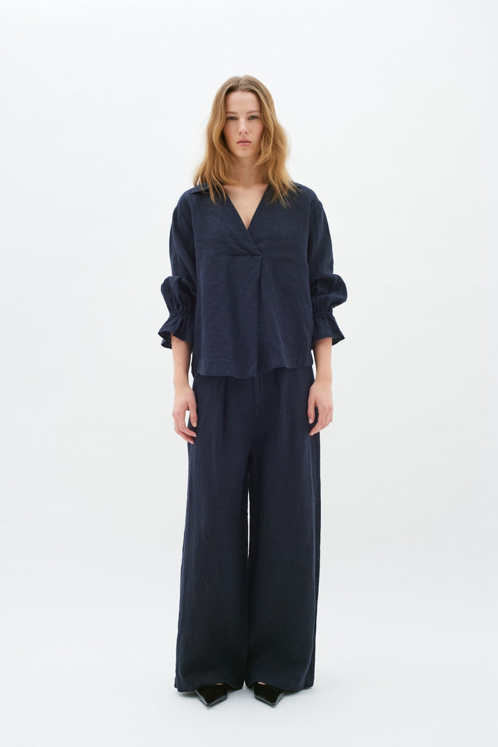 Pegiw Blouse Marine Blue | Skjorter og bluser | Smuk - Dameklær på nett