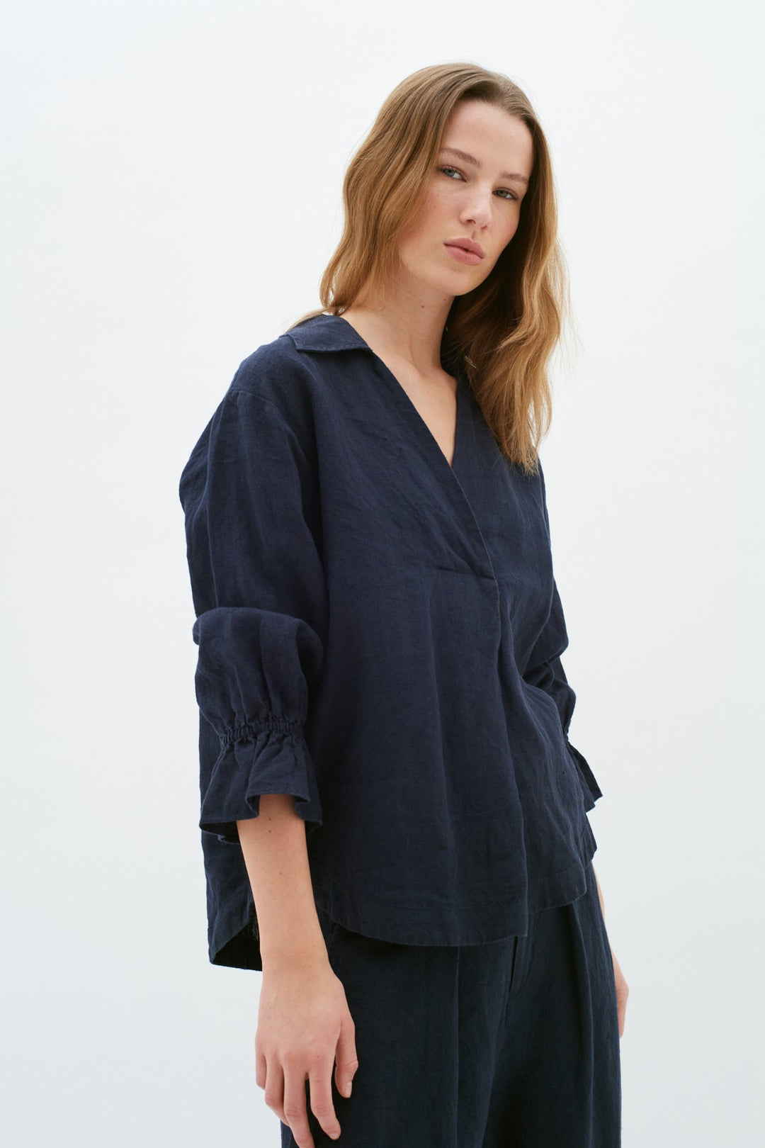 Pegiw Blouse Marine Blue | Skjorter og bluser | Smuk - Dameklær på nett