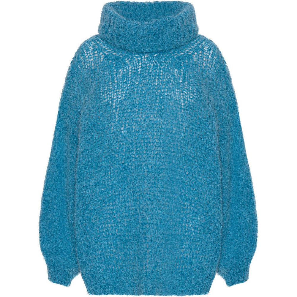 Pepper Roll Neck Alpaca Pullover Aqua Blue | Genser | Smuk - Dameklær på nett