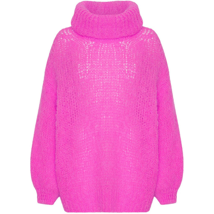 Pepper Roll Neck Alpaca Pullover Neon Pink | Genser | Smuk - Dameklær på nett