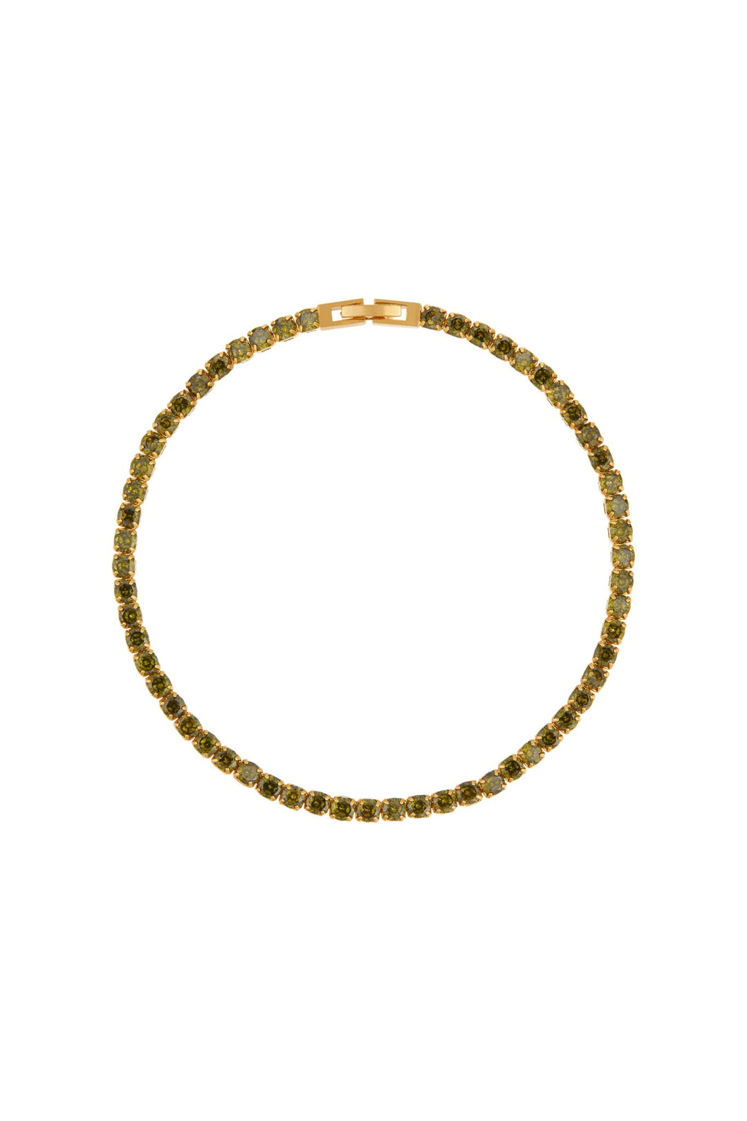 Peridot Tennis Bracelet Pale Gold | Accessories | Smuk - Dameklær på nett