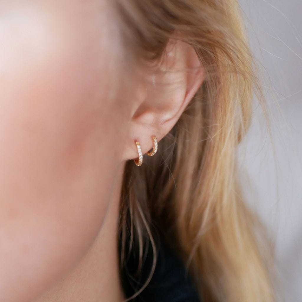 Petite Flora (8 Mm) Hoops Gold | Accessories | Smuk - Dameklær på nett