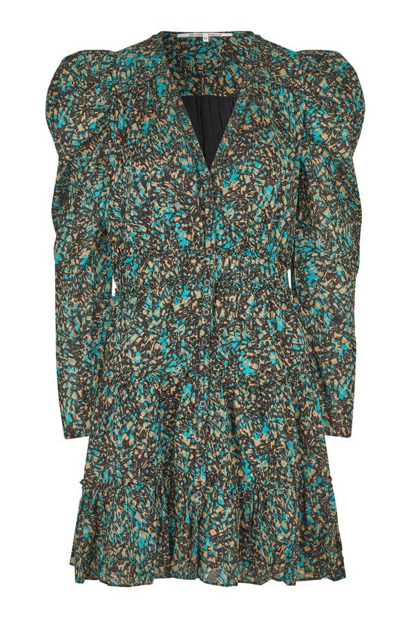 Pheasant Waist Dress Tropical Green | Kjoler | Smuk - Dameklær på nett