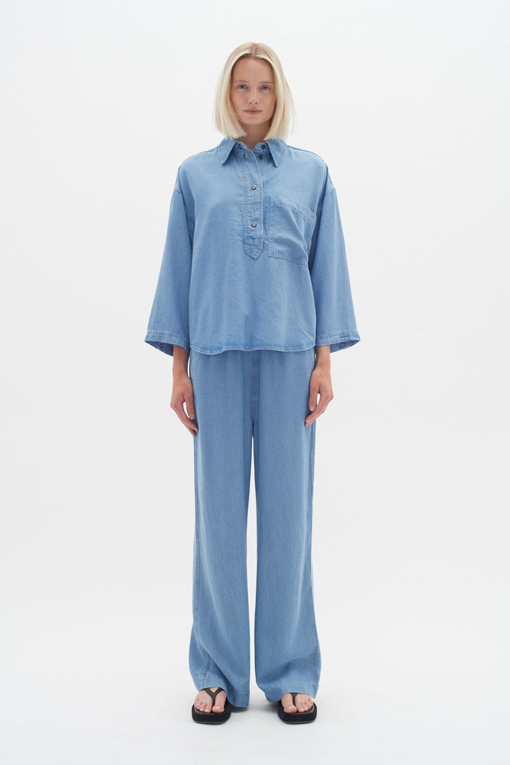 Philipaiw Pant Light Blue Denim | Bukser | Smuk - Dameklær på nett