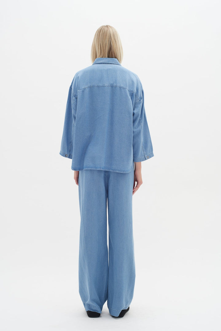Philipaiw Pant Light Blue Denim | Bukser | Smuk - Dameklær på nett