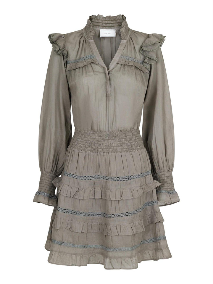 Piano S Voile Dress Smoke Green | Kjoler | Smuk - Dameklær på nett