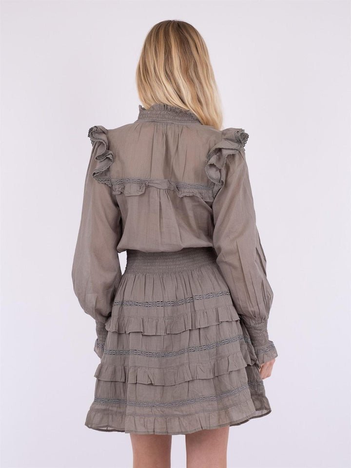 Piano S Voile Dress Smoke Green | Kjoler | Smuk - Dameklær på nett