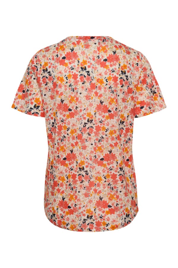 Pink Flower Print Nemiaspw T-Shirt | Topper | Smuk - Dameklær på nett
