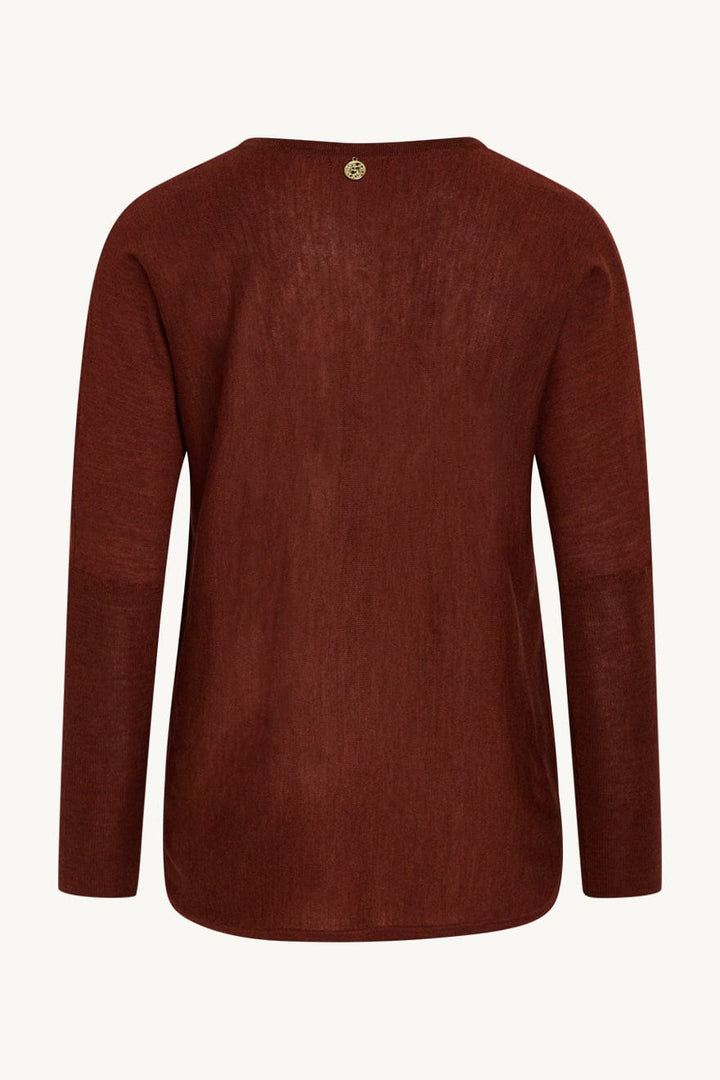 Pippa - Pullover Red Clay Melange | Genser | Smuk - Dameklær på nett