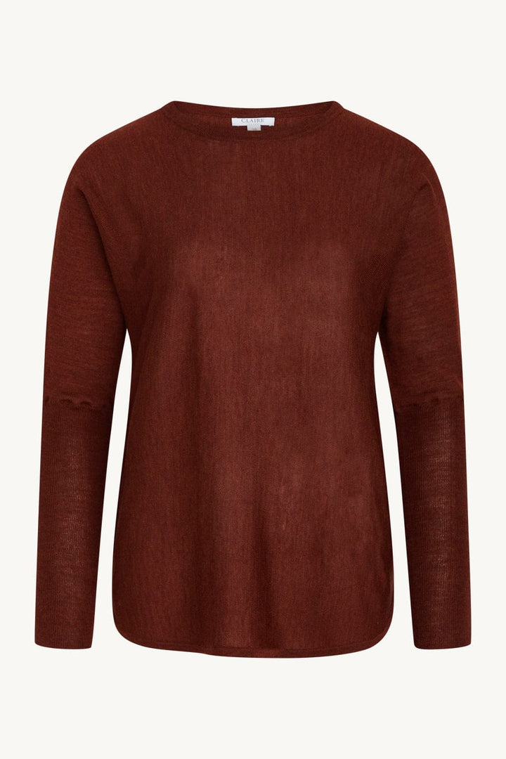 Pippa - Pullover Red Clay Melange | Genser | Smuk - Dameklær på nett