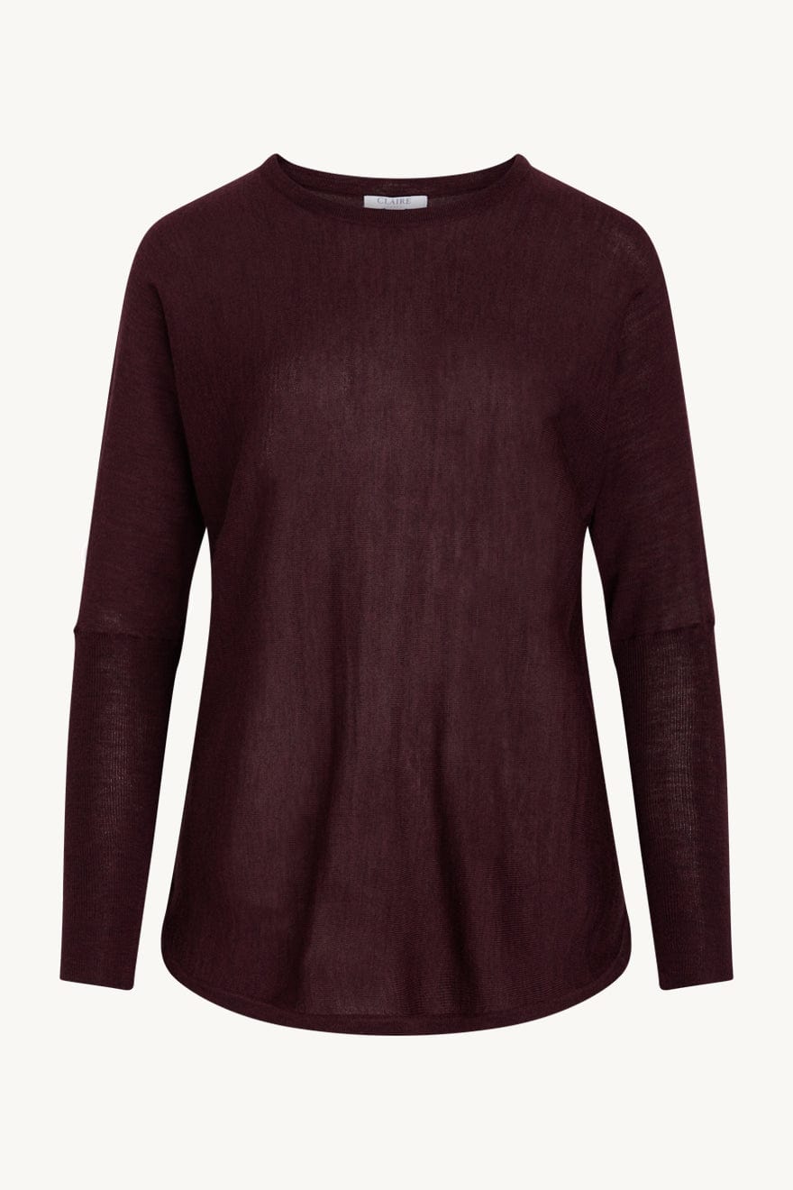 Pippa - Pullover Wine Melange | Genser | Smuk - Dameklær på nett