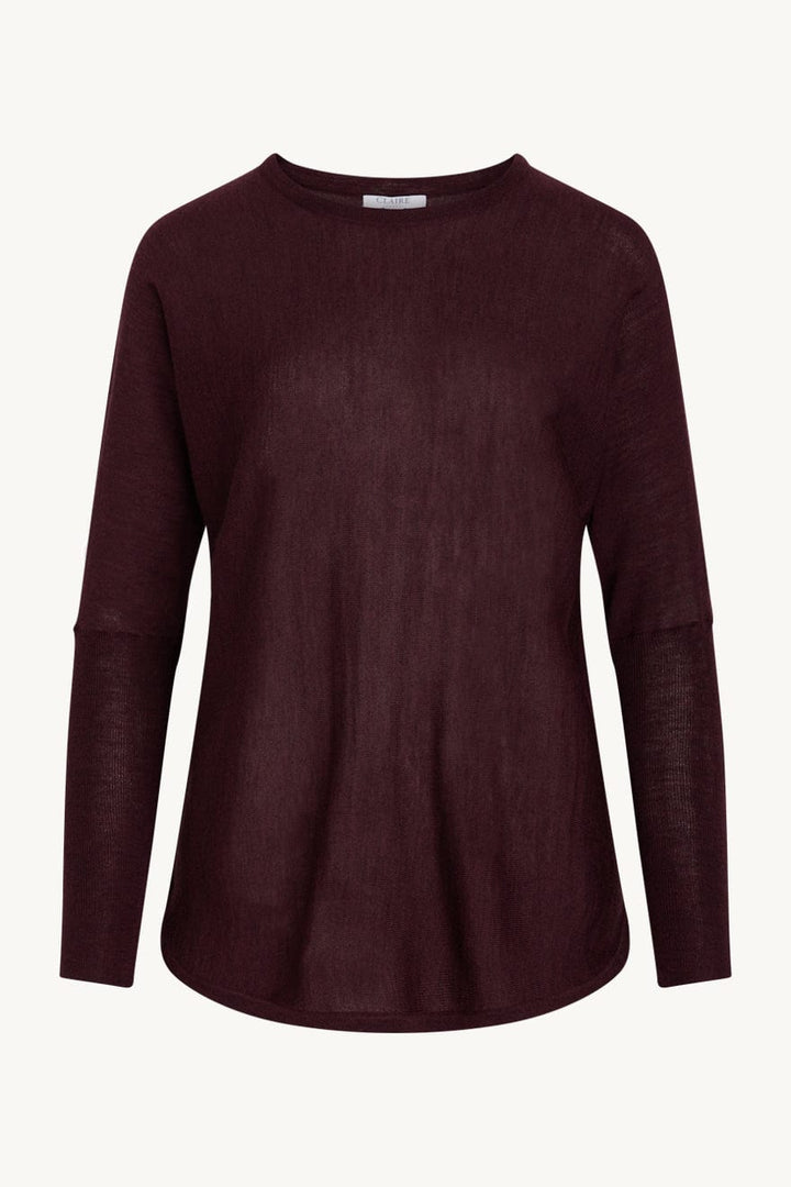 Pippa - Pullover Wine Melange | Genser | Smuk - Dameklær på nett