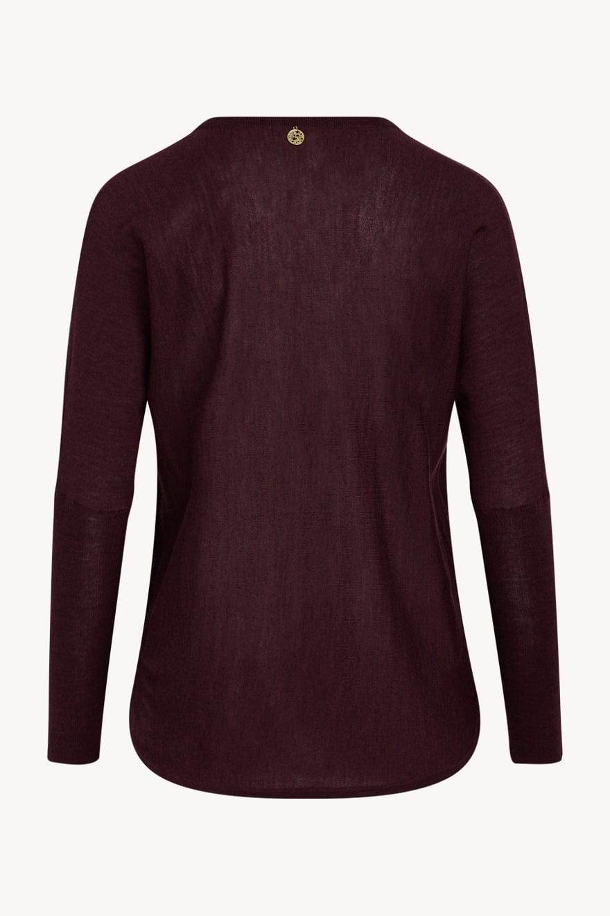 Pippa - Pullover Wine Melange | Genser | Smuk - Dameklær på nett