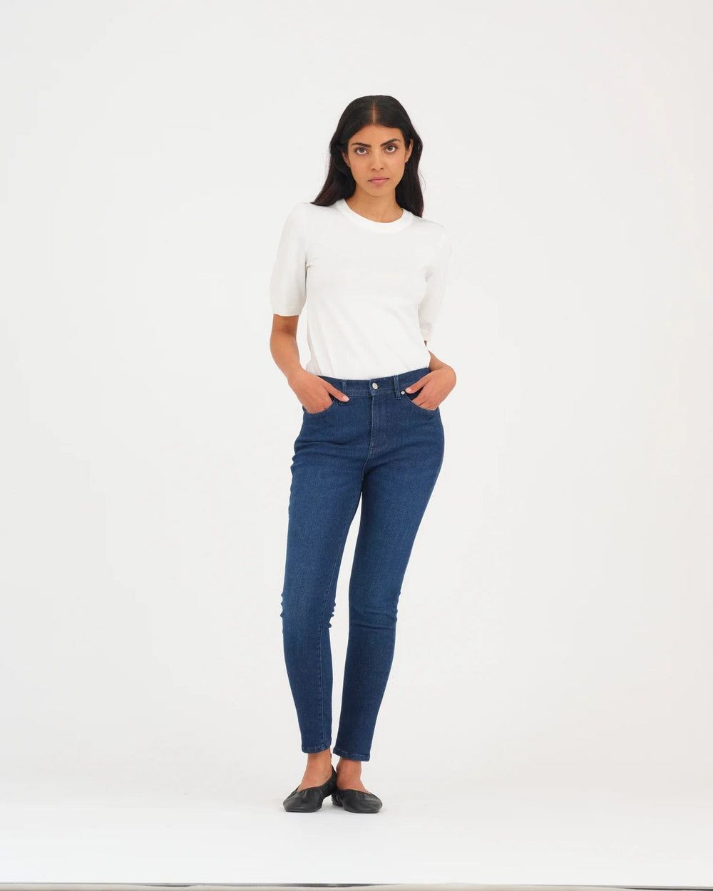 Poline 360 Jeans Wash Budapest denim blue | Bukser | Smuk - Dameklær på nett