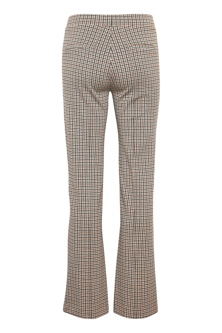 Pontaspw Pants Toasted Coconut Check | Bukser | Smuk - Dameklær på nett