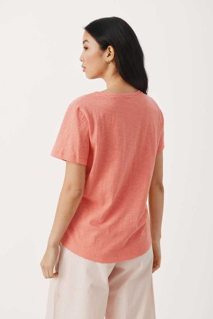Porcelain Rose Stripe Gesinaspw T-Shirt | Skjorter og bluser | Smuk - Dameklær på nett