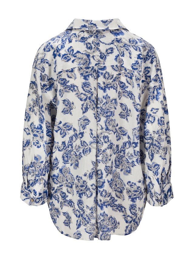 Porto Sandro Shirt Blue | Skjorter og bluser | Smuk - Dameklær på nett