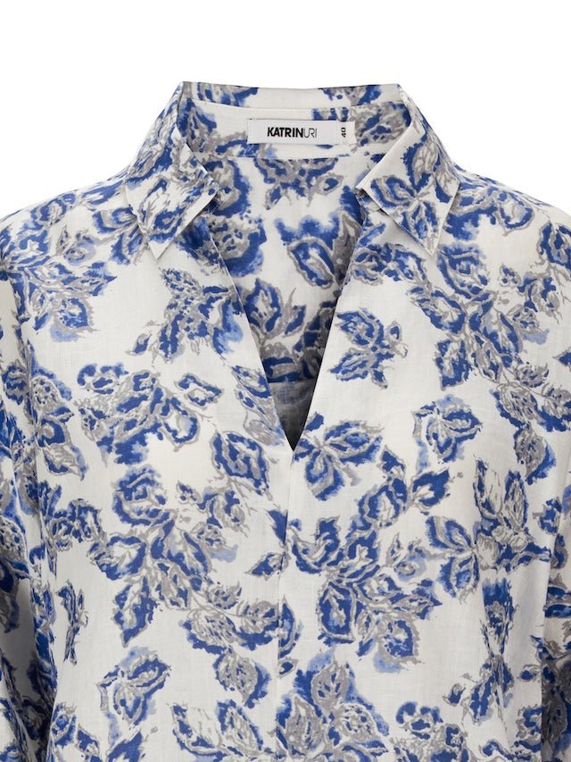 Porto Sandro Shirt Blue | Skjorter og bluser | Smuk - Dameklær på nett