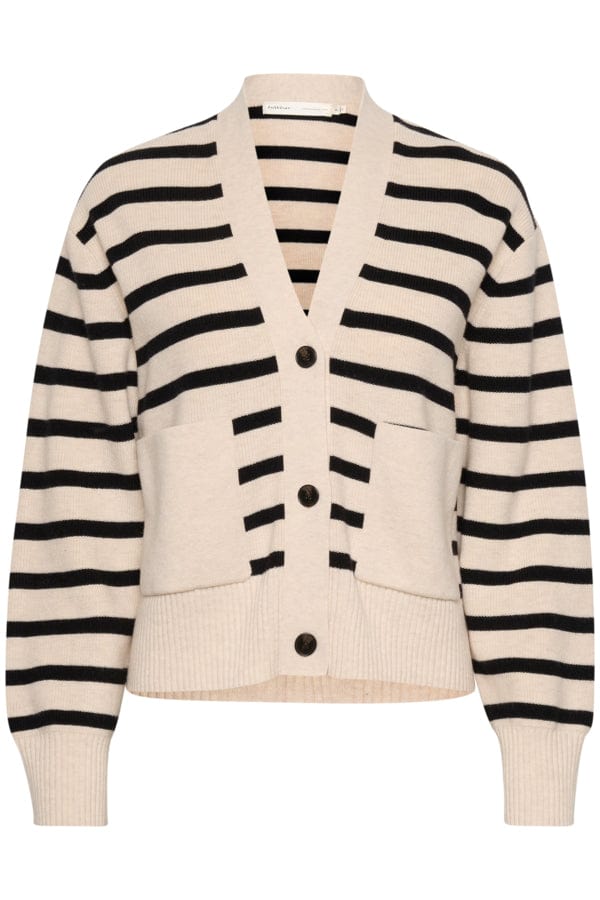 Rafeeiw Small Cardigan French Oak / Black | Genser | Smuk - Dameklær på nett