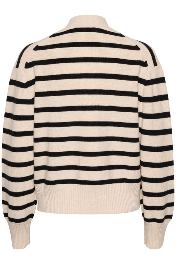 Rafeeiw Small Cardigan French Oak / Black | Genser | Smuk - Dameklær på nett