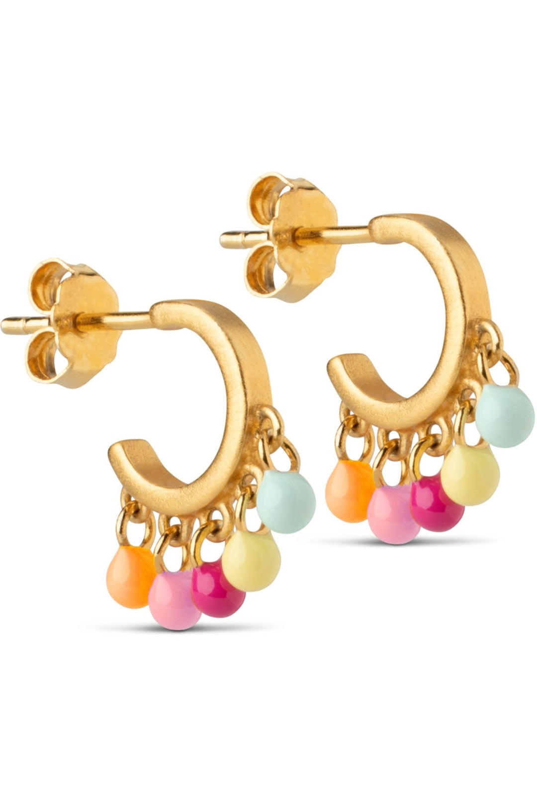Rainbow Hoops Gold | Accessories | Smuk - Dameklær på nett