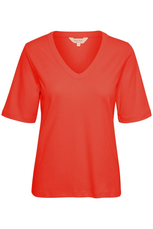 Ratansapw T-Shirt Claret Red | Topper | Smuk - Dameklær på nett