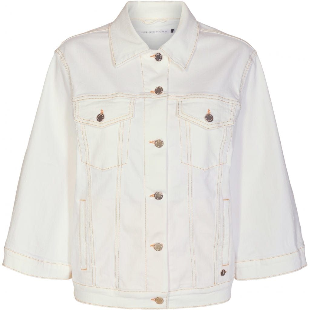 Rebecca 3/4 Swan Jacket Ecru | Yttertøy | Smuk - Dameklær på nett