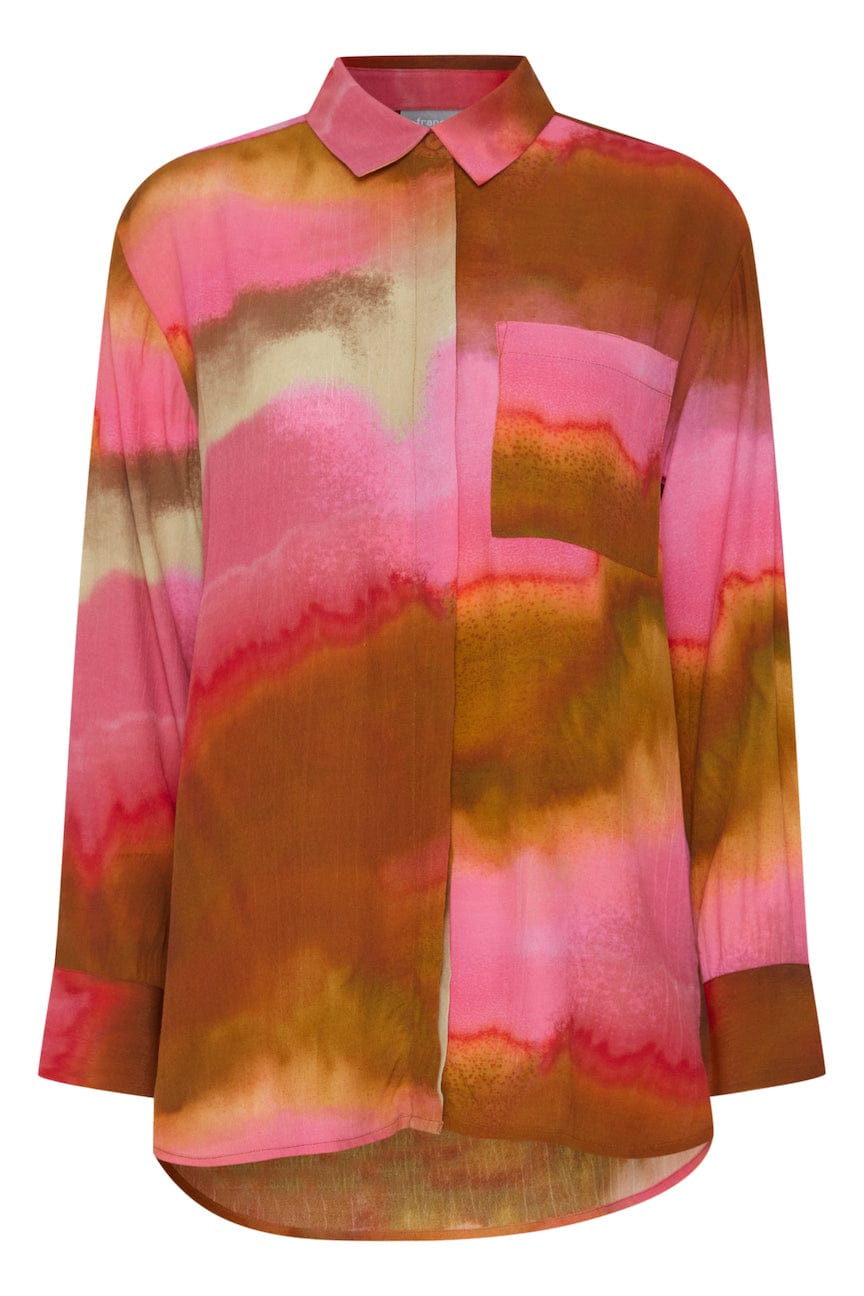 Rebekka Shirt 1 Very Berry Mix Cloud | Skjorter og bluser | Smuk - Dameklær på nett