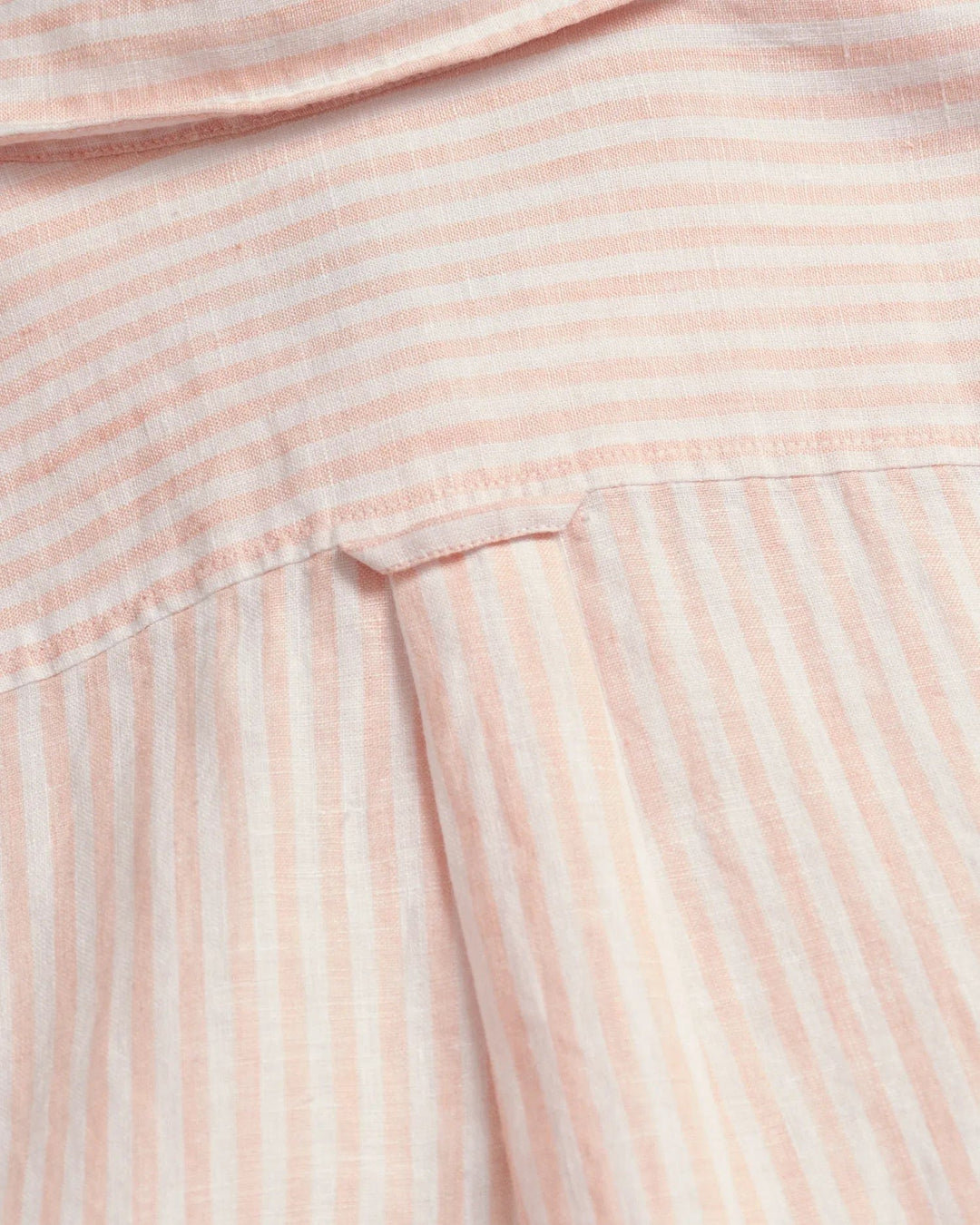Reg Linen Stripe Shirt Guava Orange | Skjorter og bluser | Smuk - Dameklær på nett
